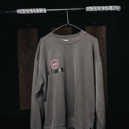 The Loser - Charcoal Split Hem Sweater