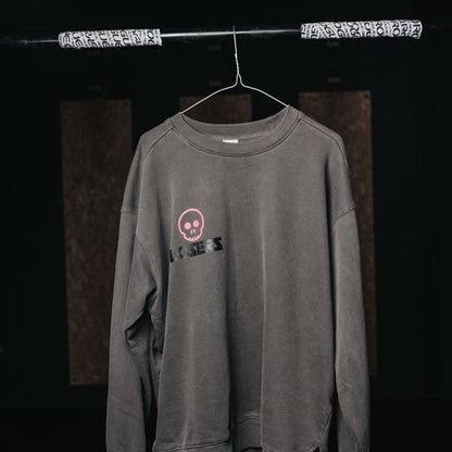 The Loser - Charcoal Split Hem Sweater